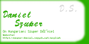 daniel szuper business card